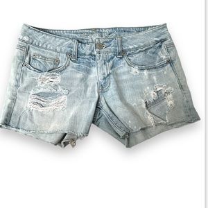 American Eagle Outfitters Light Blue Jean Shorts